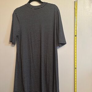 Black and White Striped Dress